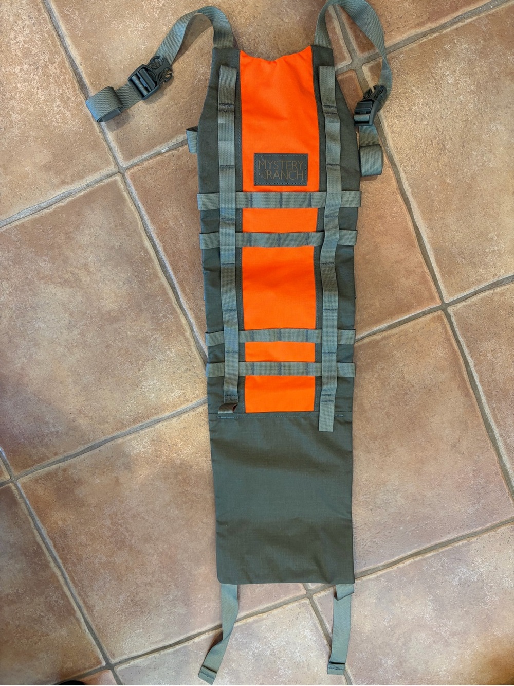 Mystery Ranch Back Strap – Blaze Orange / Foliage Green Hunting Load Sling NWOT